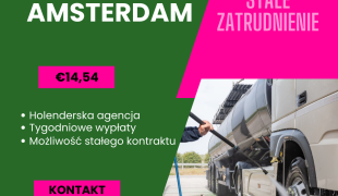 Pracownik myjni samochodów ciężarowych – Amsterdam