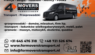 Transport - Przeprowadzki Hiszpania - Francja – Belgia – Holandia – Niemcy – Polska