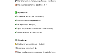 TIG 141 certyfikowany + VCA!!!