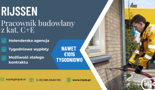 Pracownik budowalny z kat. C+E - Rijssen