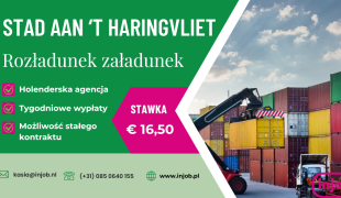 Pomocnik przy rozładunku i załadunku - Stad aan 't Haringvliet
