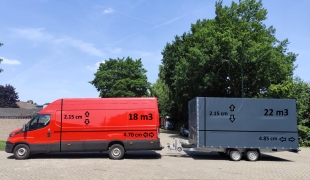 TRANSPORT - PRZEPROWADZKI NL - BE - DE - FR - DO POLSKI BUS + PRZYCZEPA 40m3