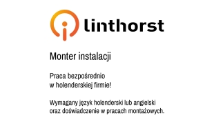 Monter instalacji - Praca bezpośrednio w holenderskiej firmie!