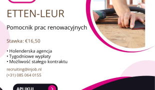 Pomocnik prac renowacyjnych | Etten- Leur | €16.50