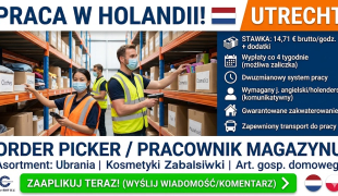 Order Picker / Pracownik magazynu – Utrecht | Ultrecht | €14.71