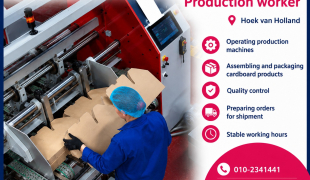 Operator maszyn- produkcja kartonów w Hoek van Holland | Hoek van Holland | €16.44
