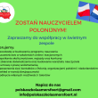 Nauczyciel szkoły polonijnej , wolontariat 2 razy w miesiącu ( sobota) 