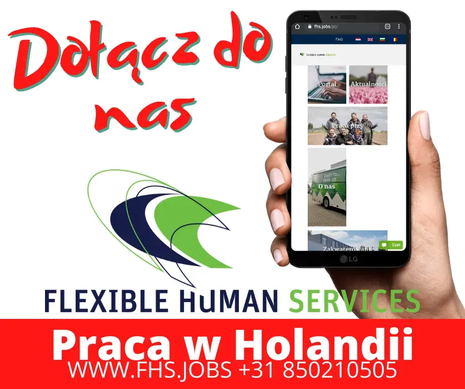 Praca w Holandii – Gwarancja Godzin oraz Bonus 250€ netto!