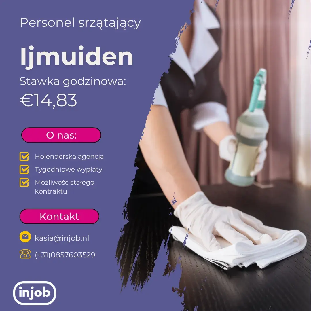 Personel sprzątający - Ijmuiden