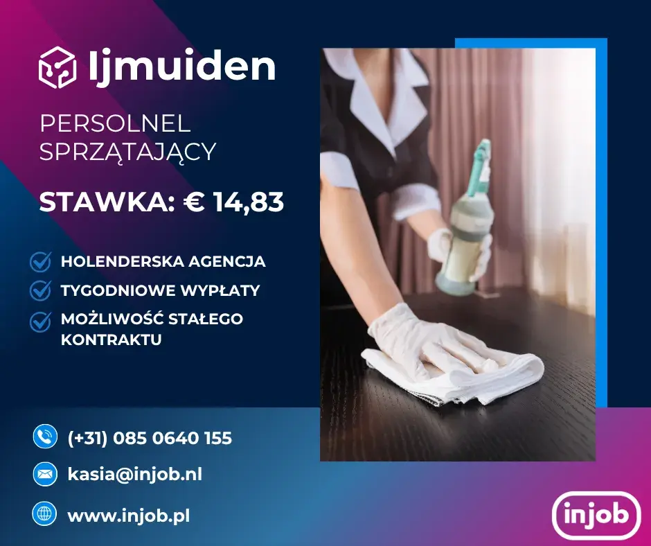 Personel sprzątający - Ijmuiden