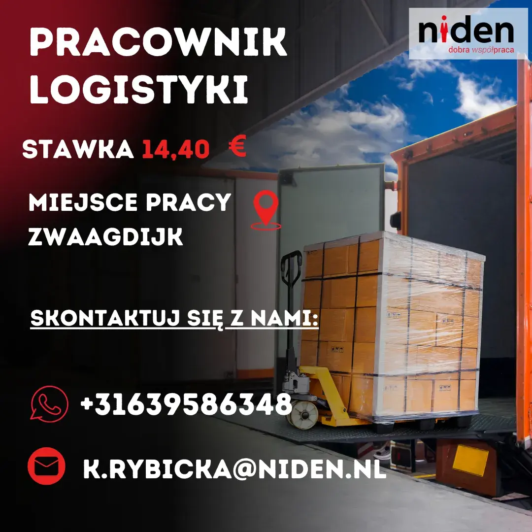 PRACOWNIK LOGISTYKI - EPT– ZWAAGDIJK