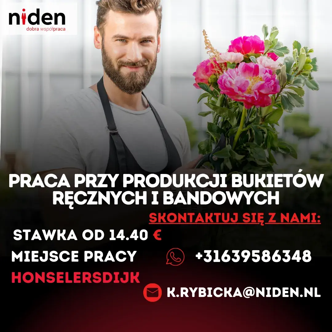 PRACA PRZY PRODUKCJI BUKIETÓW BANDOWYCH