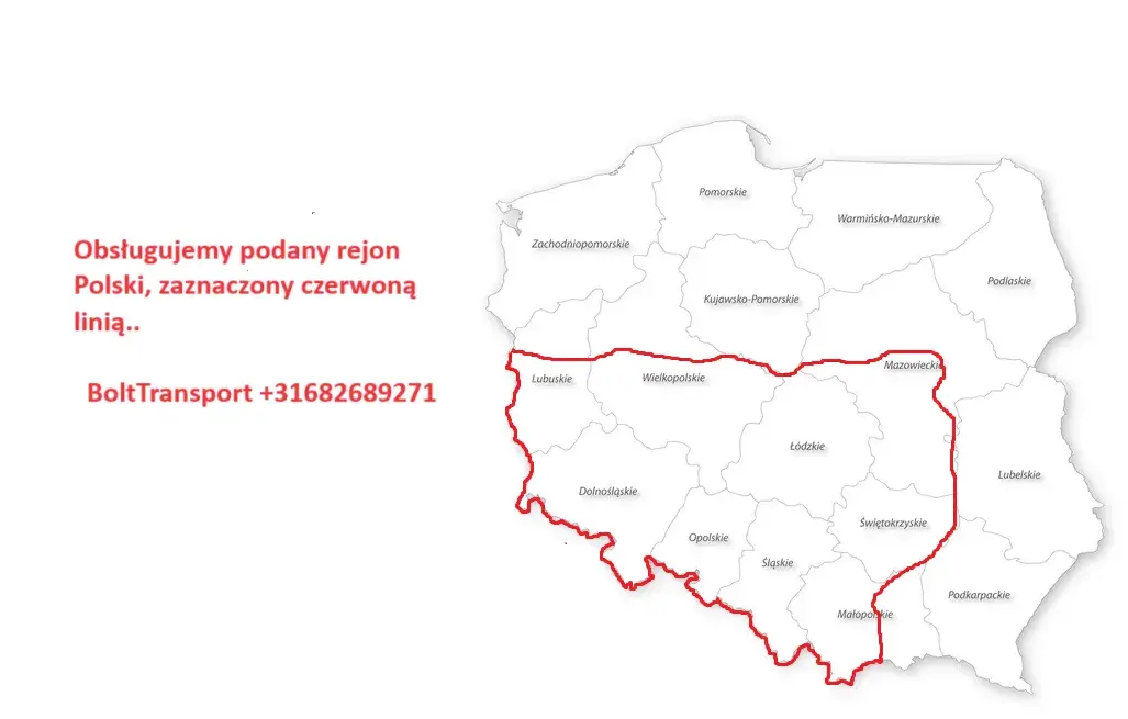 TRANSPORT - PRZEPROWADZKI NL - BE - DE - FR - DO POLSKI BUS + PRZYCZEPA 40m3