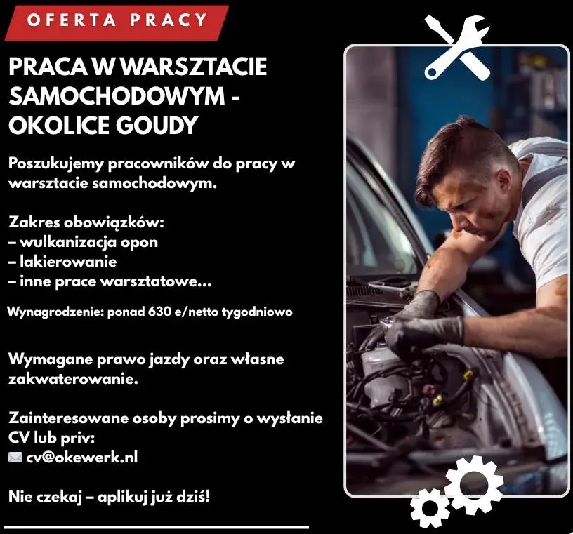 WARSZTAT SAMOCHODOWY (okolice Goudy) | Gouda