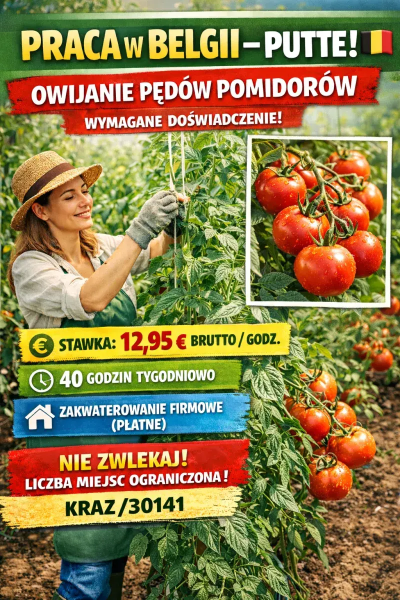 Belgia-Owijanie pędów pomidorów | Putte | €12.95