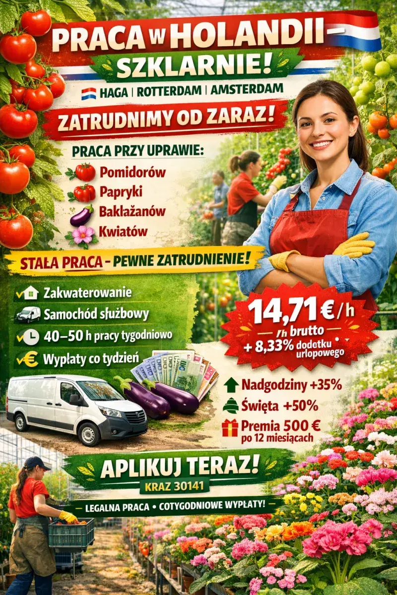 Szklarnie owoce, warzywa, kwiaty | Haga | €14.71