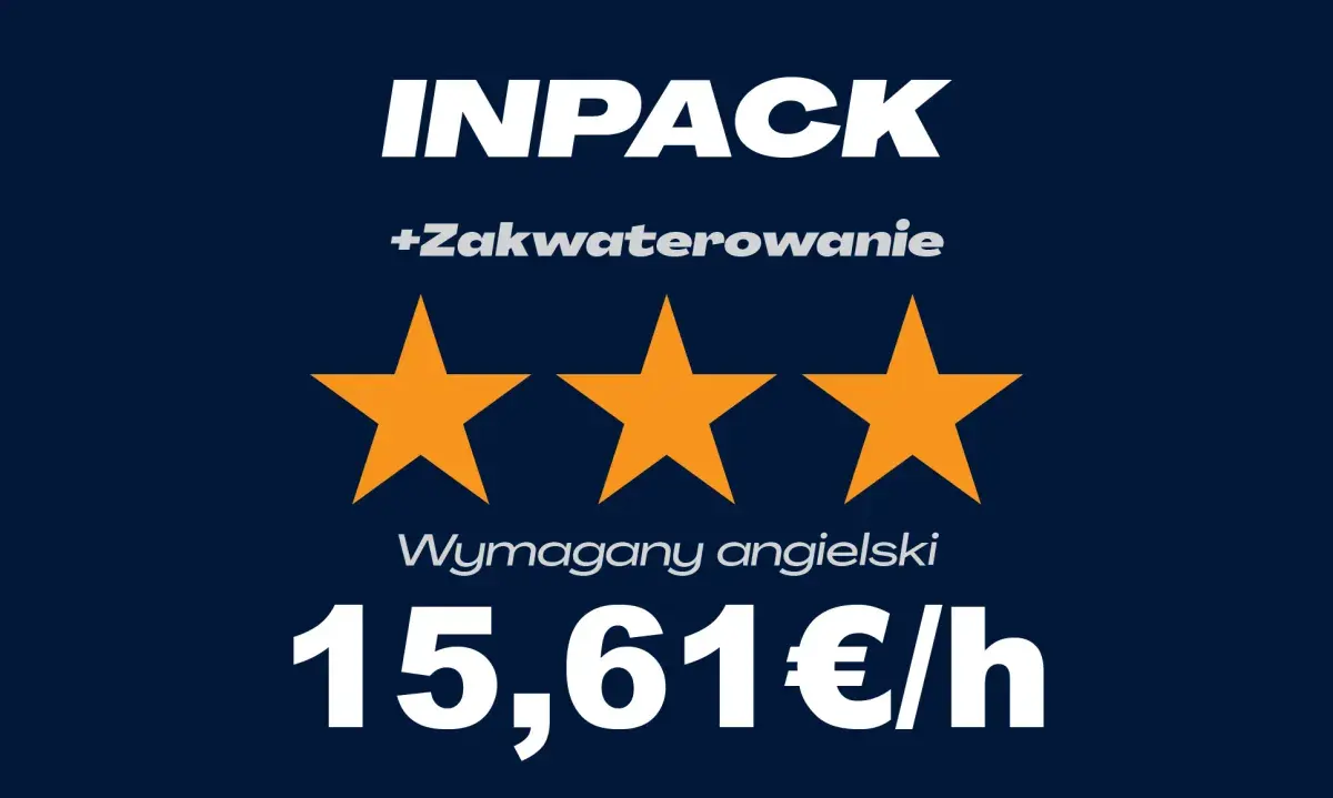 PRACA NA DZIALE INPACK - ANGIELSKI | Różne lokalizacje | €15.61