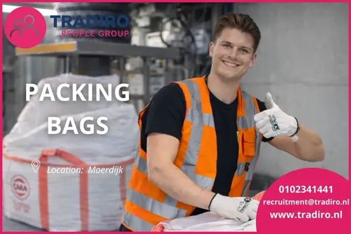 Napelnianie BIG BAGS w Moerdijk/ Transport/ Zakwaterowanie 📢📢📢 | Maasdijk  | €15.07