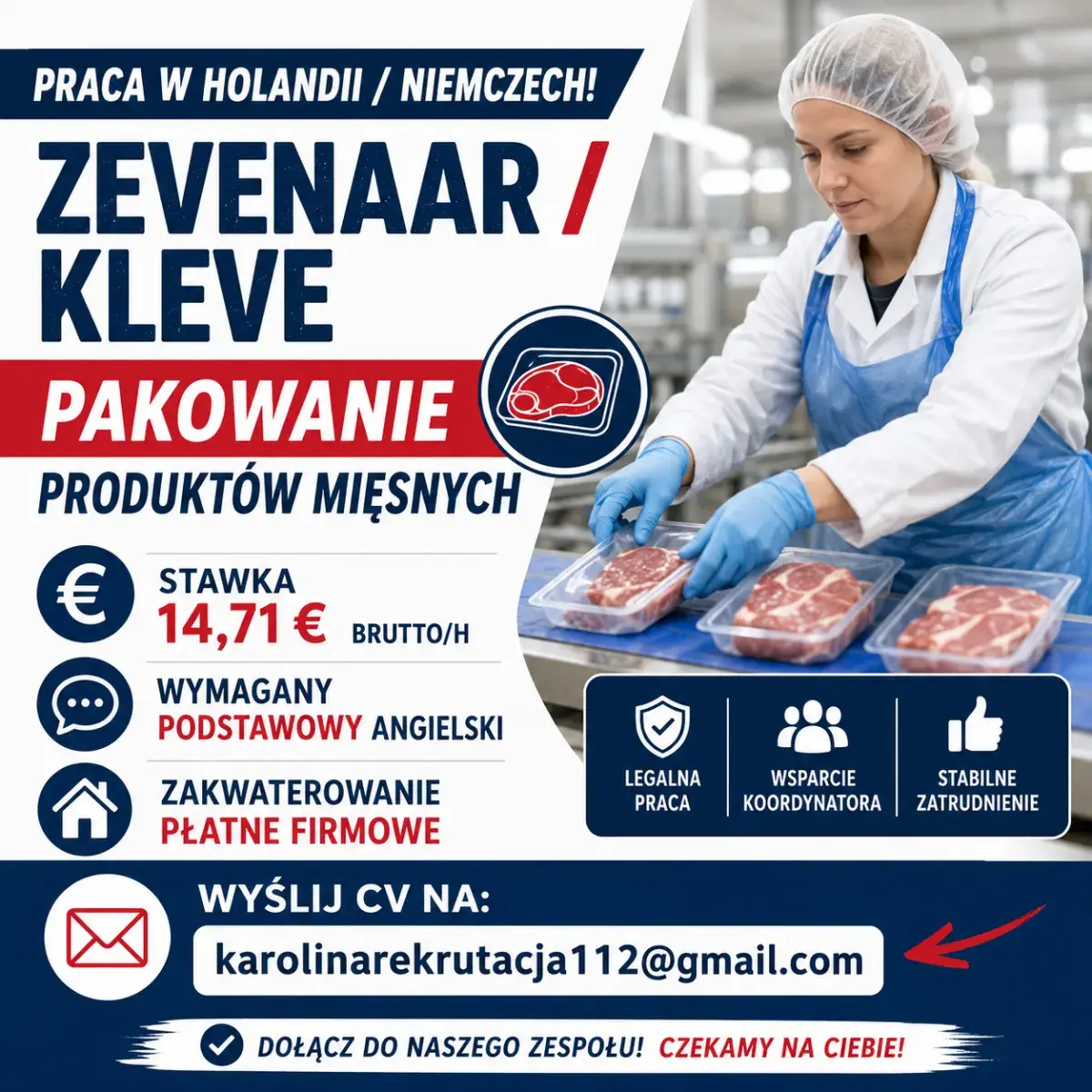 Pakowanie produktów mięsnych | Zevenaar | €14.71