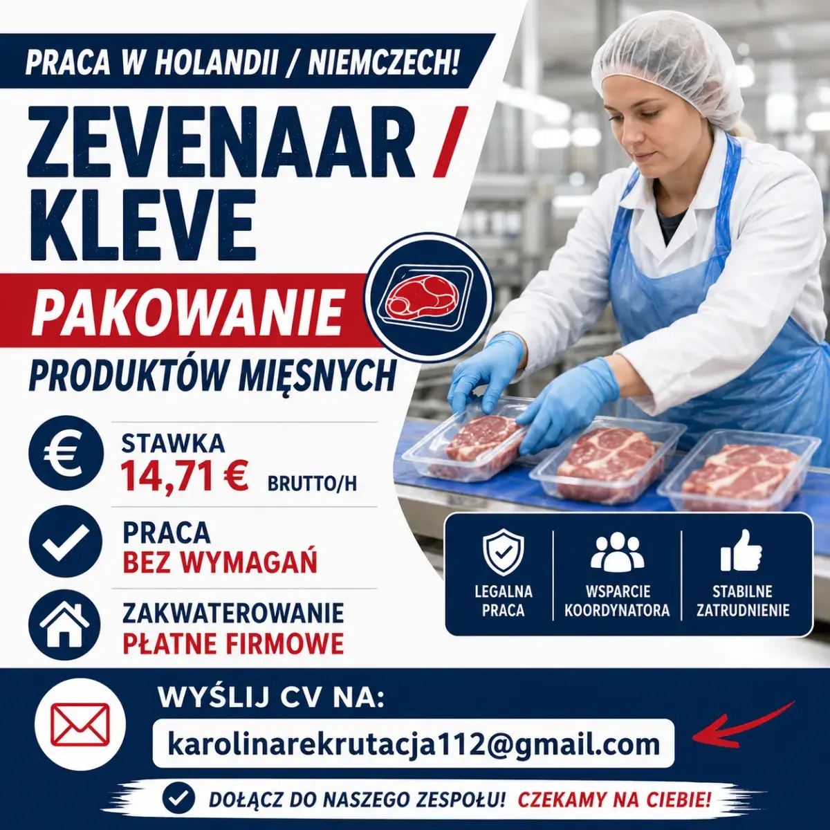 Pakowanie produktów mięsnych | Zevenaar/ Kleve | €14.71