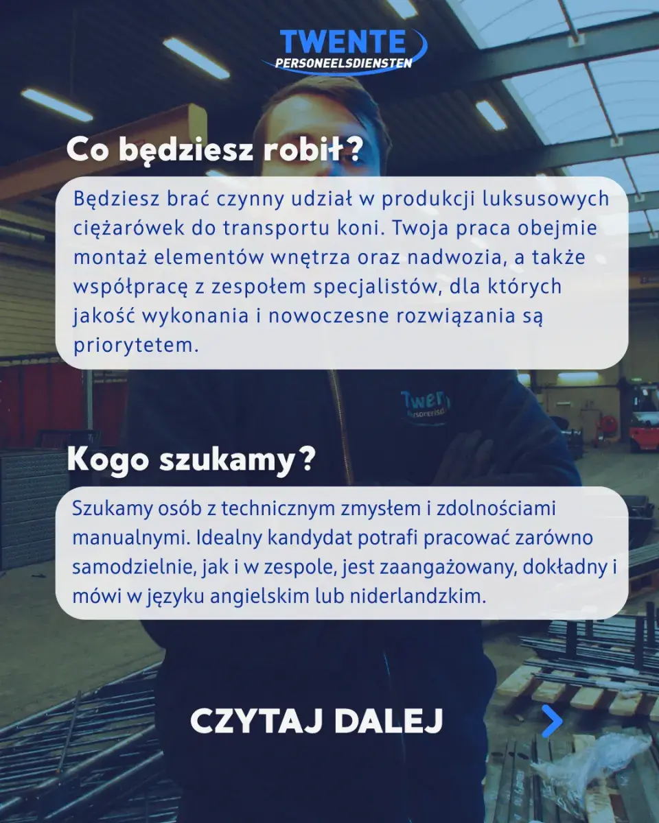 Pracownik produkcji/ Monter - Geesteren | Wierden | €16.70