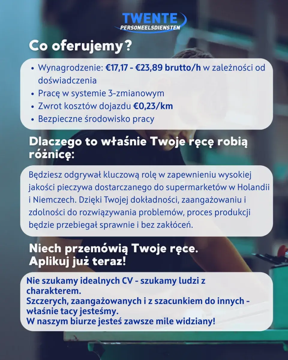 Operator maszyn - Vriezenveen | Vriezenveen | €17.17