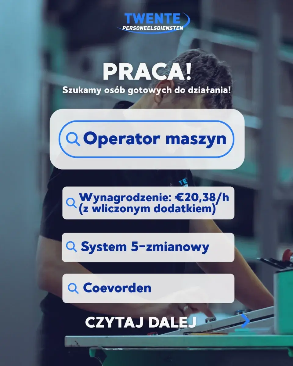  Operator maszyn – Coevorden | Coevorden | €20.38