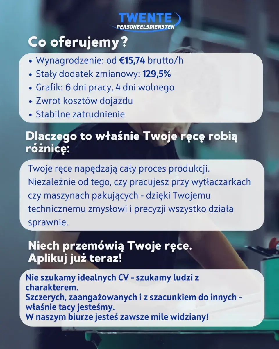  Operator maszyn – Coevorden | Coevorden | €20.38