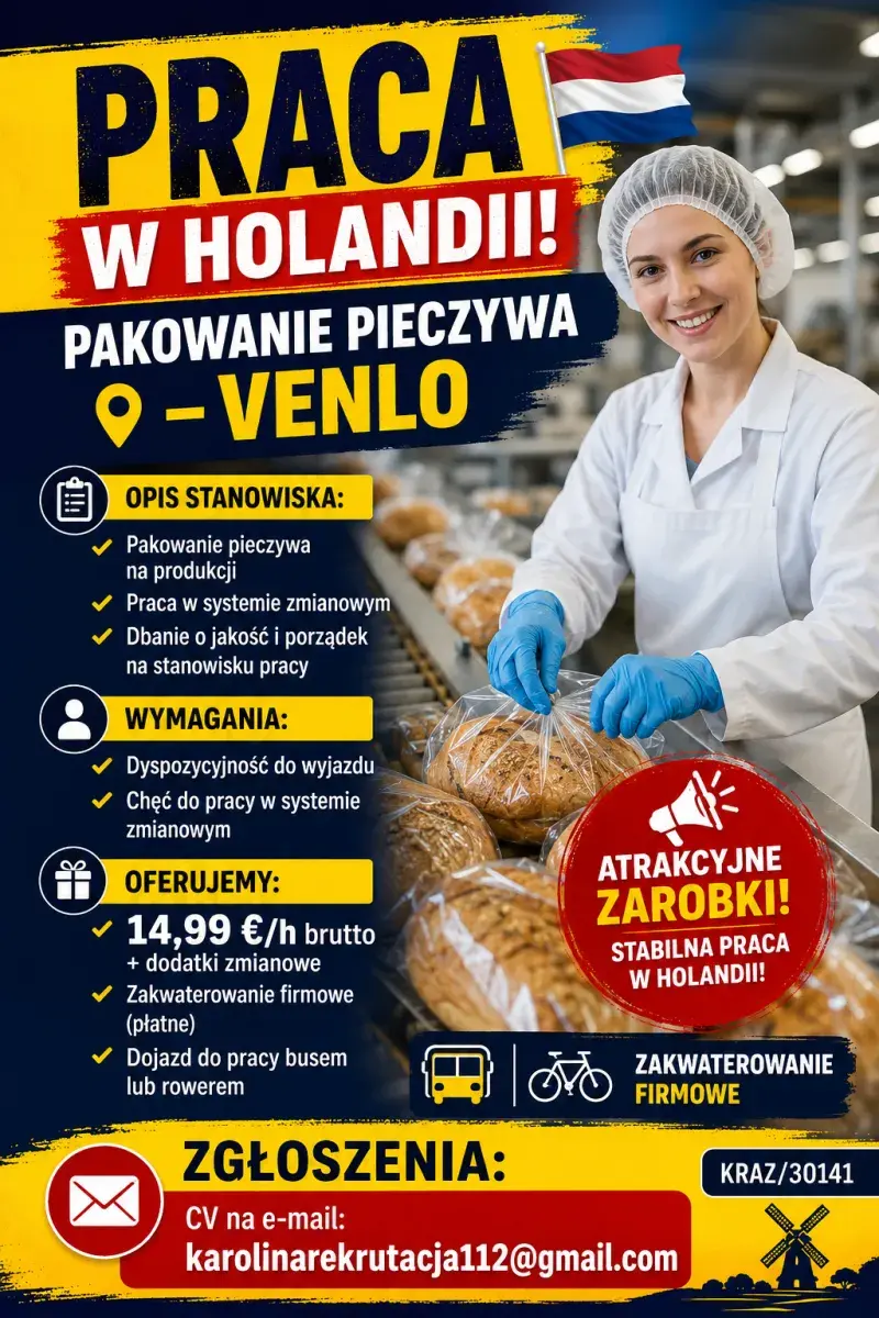 Pakowanie pieczywa | Venlo | €14.99