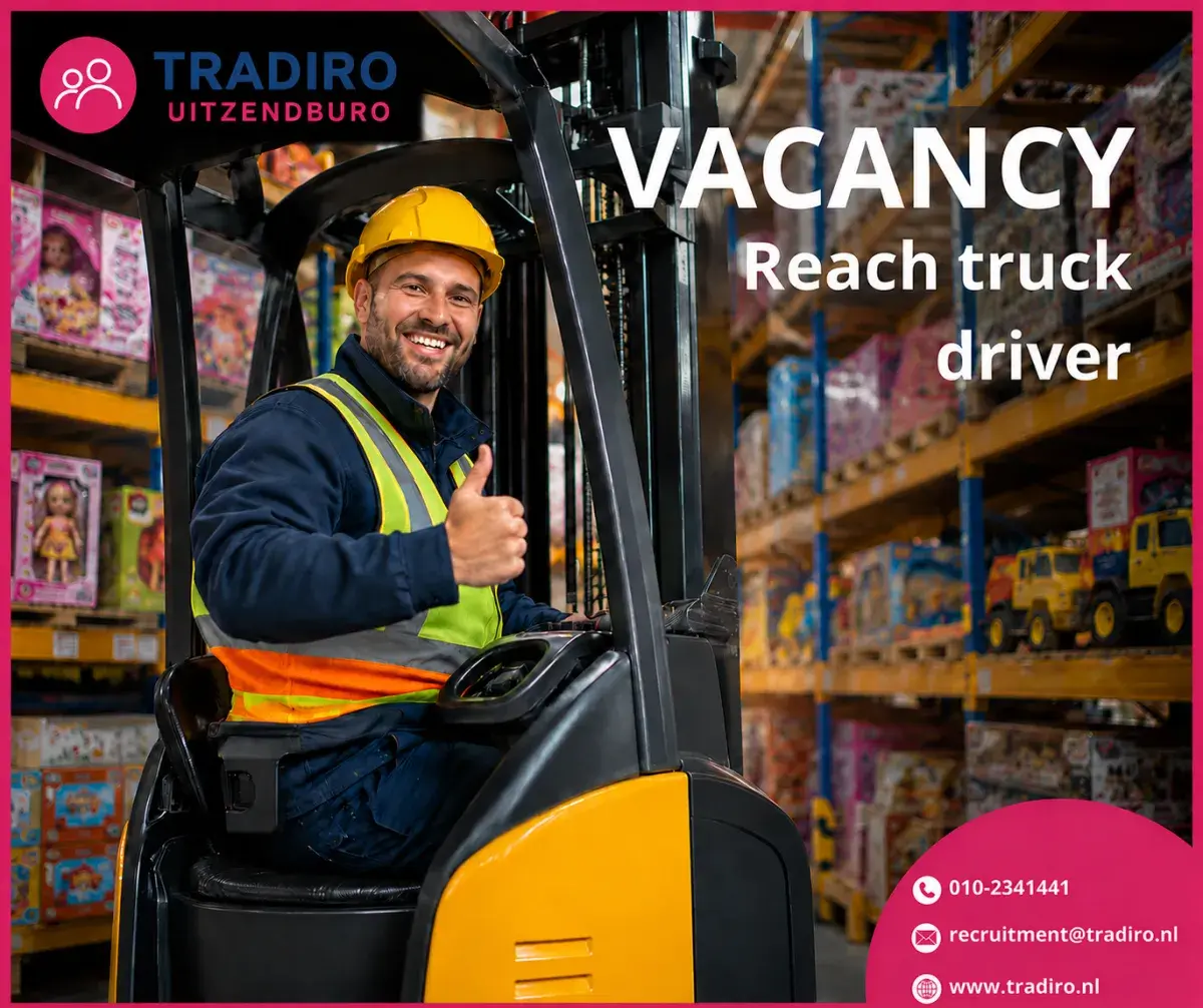Operator reachtruck- magazyn z zabawkami | Waddinxveen | €15.14