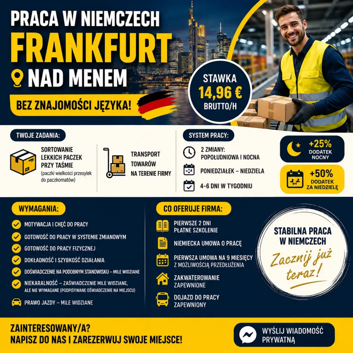 SORTOWANIE PACZEK, Frankfurt nad Menem, BEZ ZNAJOMOŚCI JĘZYKA NIEMIECKIEGO | Frankfurt nad Menem | €14.96
