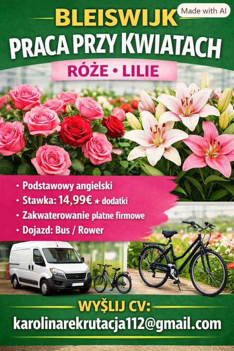Praca z kwiatami | Bleiswijk | €14.99